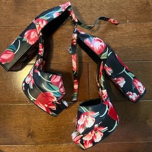 Jeffrey Campbell Floral Heels